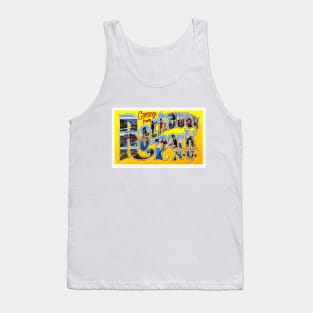 Greetings from Rockaway Park, New York - Vintage Large Letter Postcard Tank Top